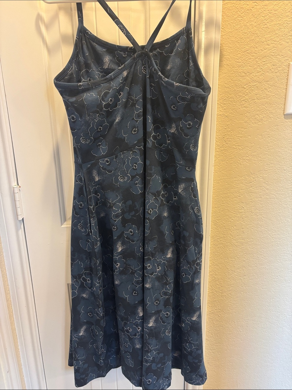 NWT Pact Women's Navy Solstice Floral Fit & Flare Midi Dress, XL (Short) - Picture 2 of 8
